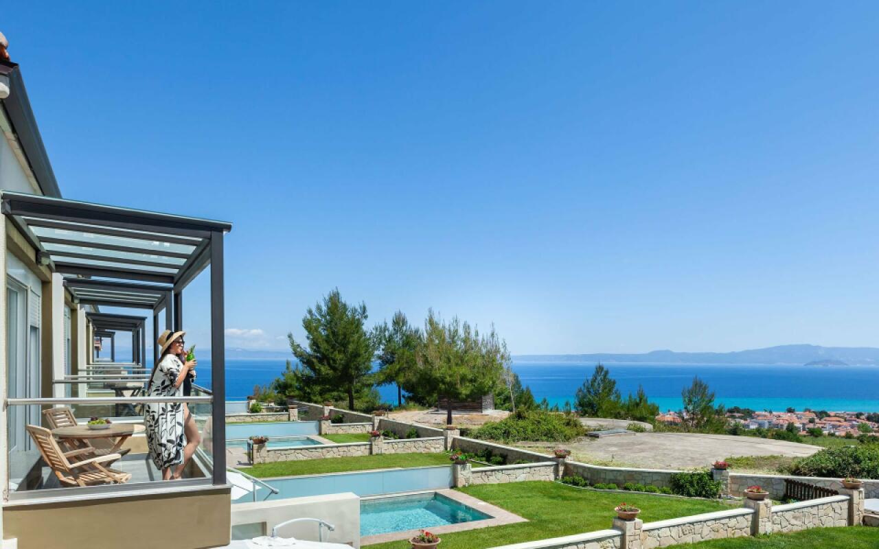 Sunny Amazing Sea View Villa, Chanioti